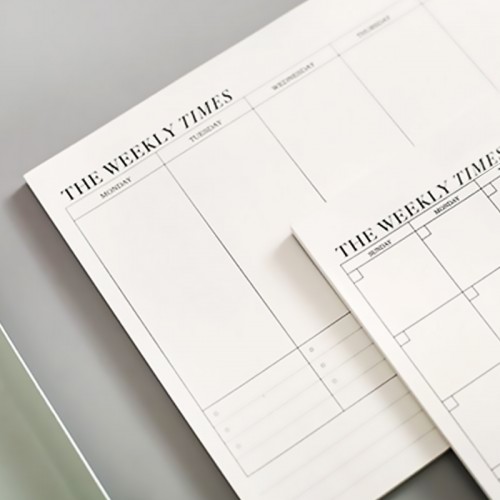 Недельный планнер недатированный 60л  25 х 18 см