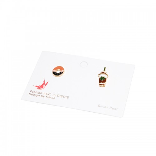 Серьги cocktail and donut