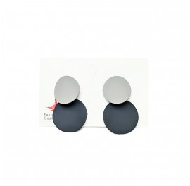 Серьги Wavy Circles Navy