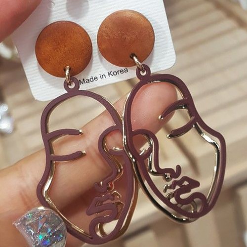 Серьги Faces Wine