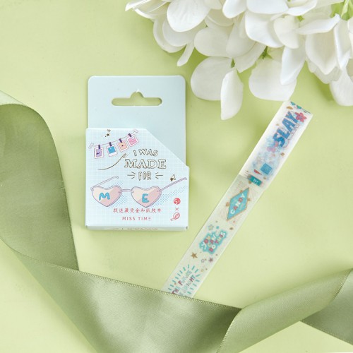 Скотч декоративный №2 I was made for 5м