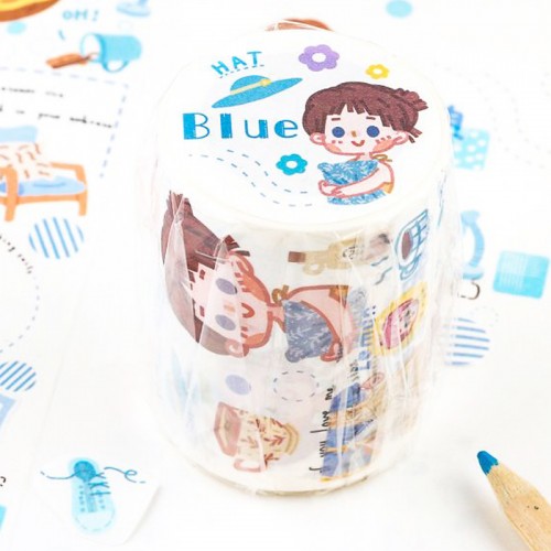 Лента наклеек Blue