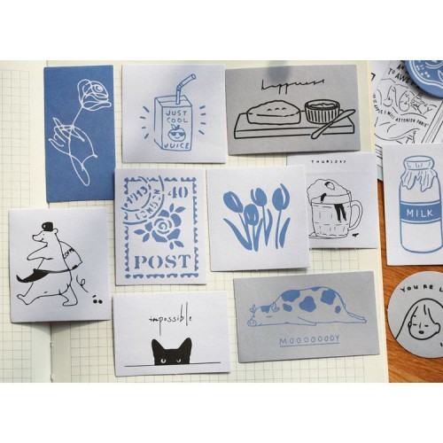 Наклейки Deco Blue 60шт